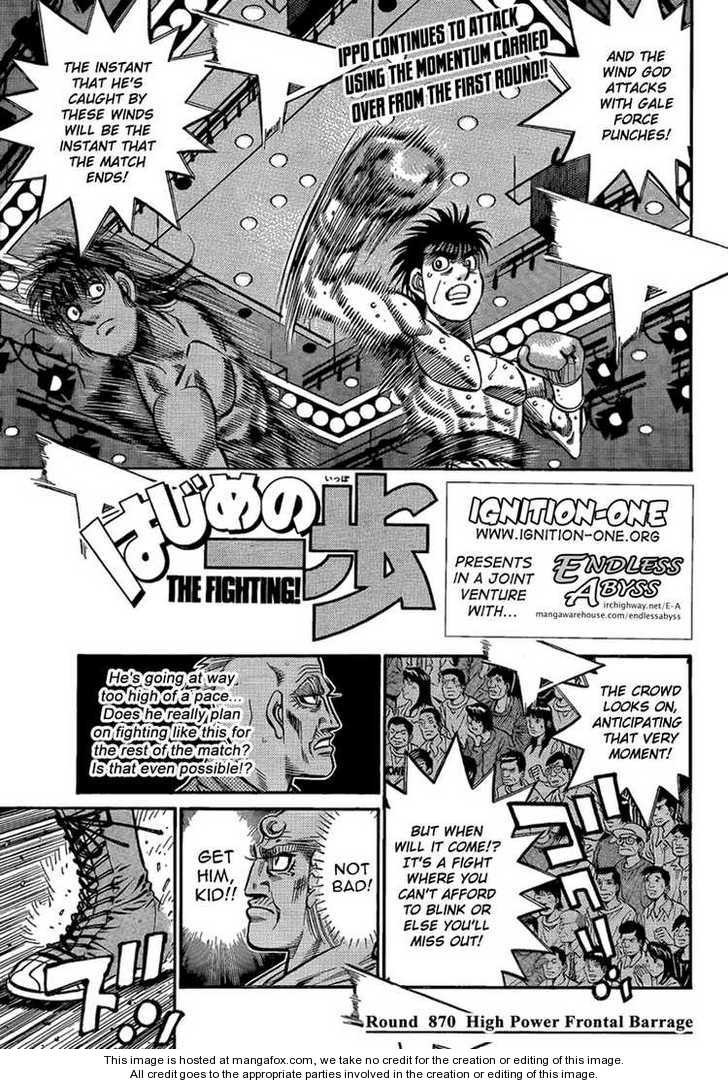 Hajime no Ippo Chapter 870 1